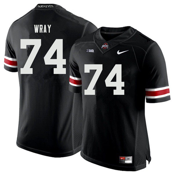 Ohio State Buckeyes #74 Max Wray Men NCAA Jersey Black